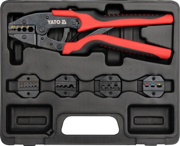 Yato Steckverbinder-Crimpzange 260 mm mit 5 Matrizen (YT-2245)