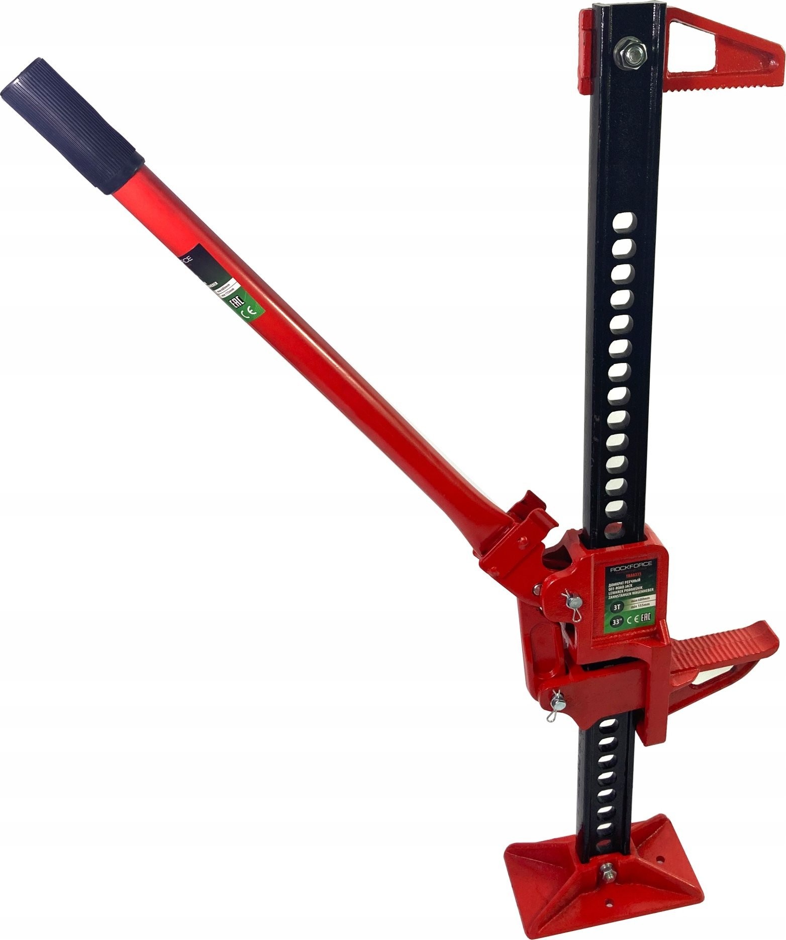 Rockforce Hi-Lift 3t 33" Land- und Eisenbahn-Hebebock