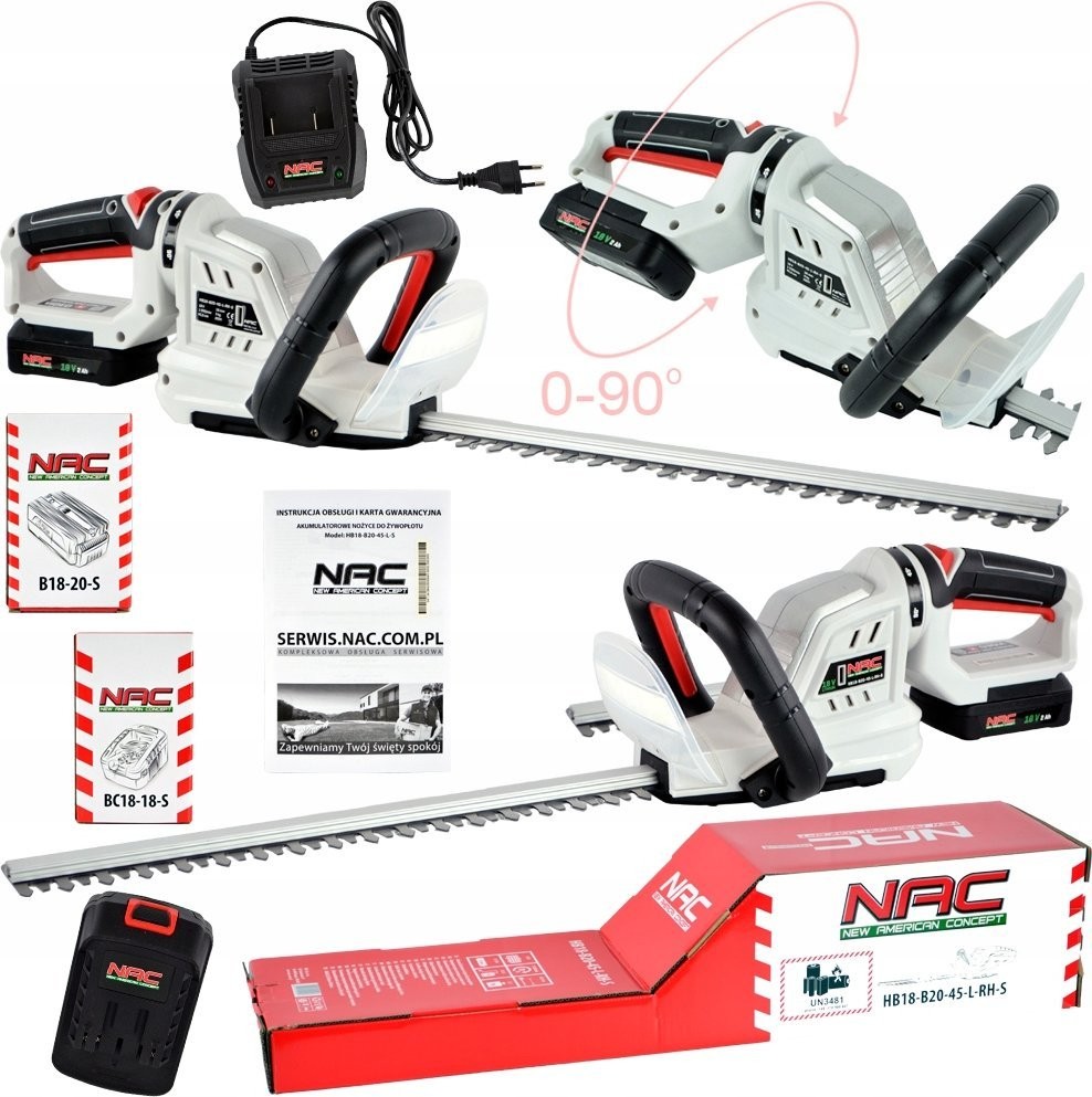 NAC Akku-Schere HB18-B20-45-L-RH-S 45,5 cm