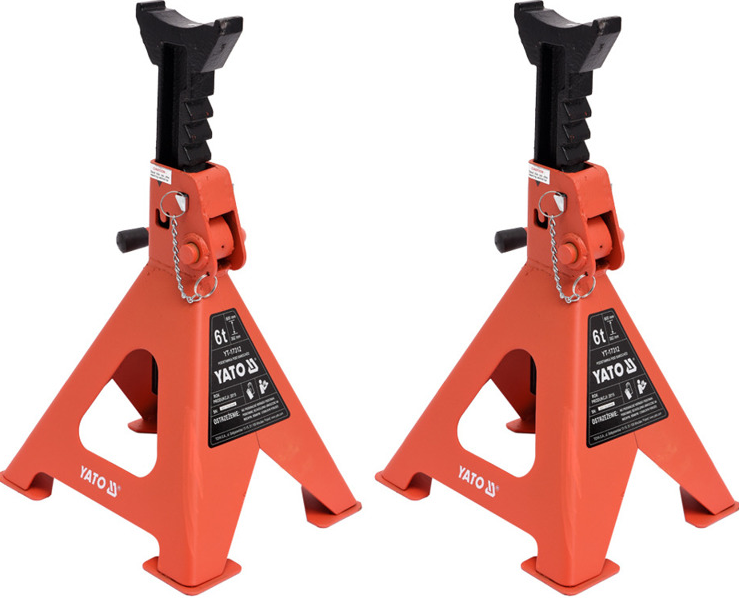 Yato Unterlegkeile für PKW, max. 6 t, 382–600 mm, 2 Stück (YT-17312)