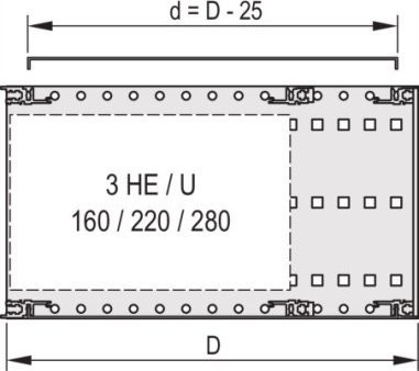 SCHROFF SCHROFF EuropacPRO Abdeckplatte, universell, 42 TE, 235 mm