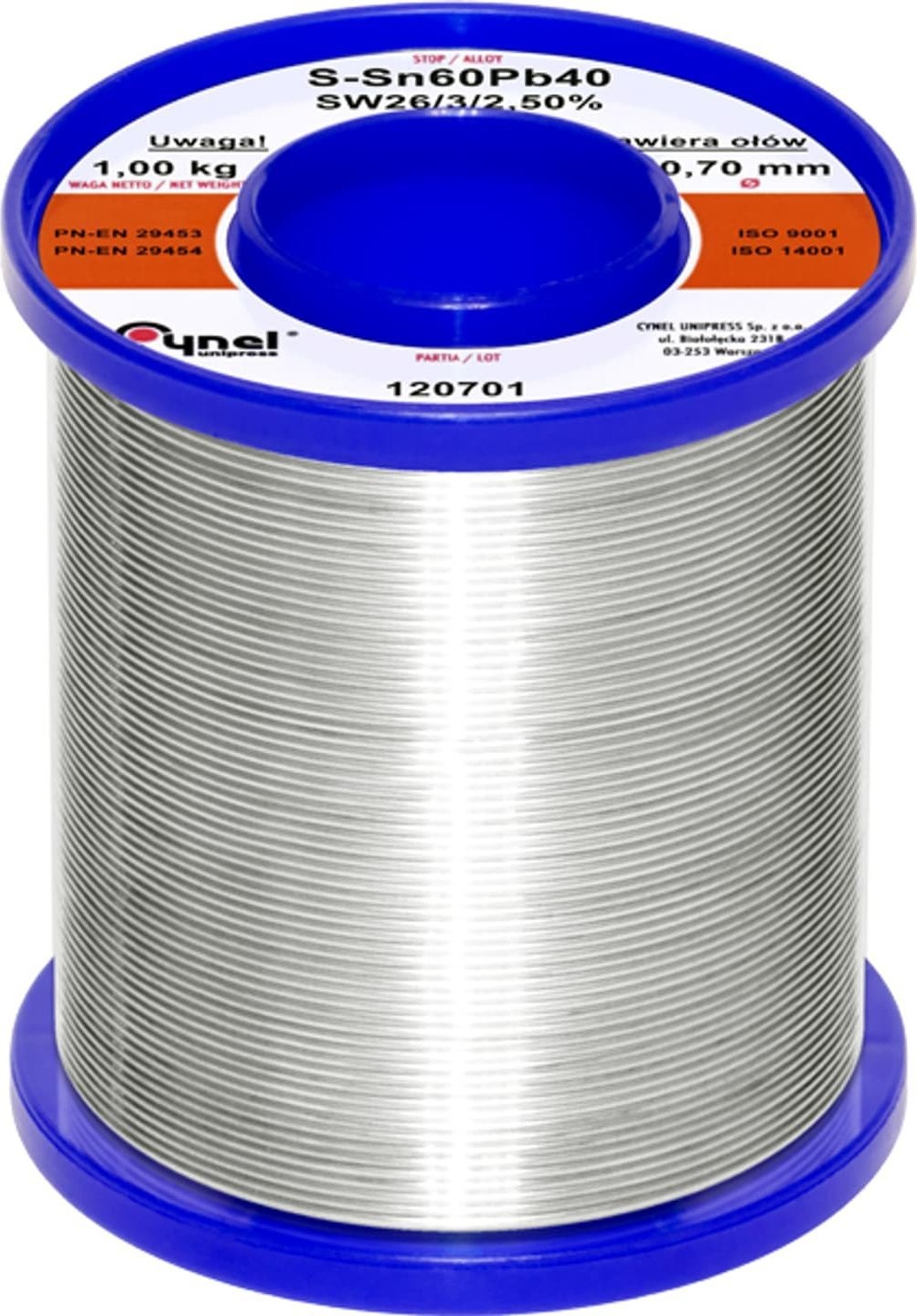 Blow 9401                Zinn 0,70 g/kg/Bindemittel lc60-sw26