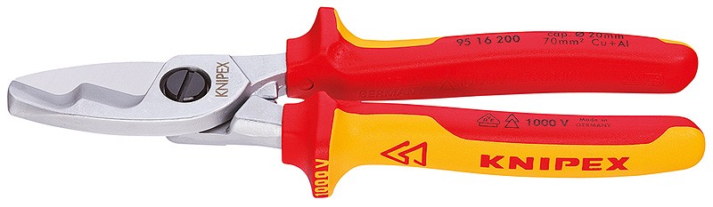 Knipex Doppelschneidende Kabelschere (9516200)