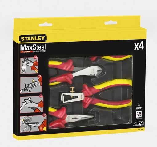 Stanley MaxSteel VDE-Zangen, 4er-Set (84-489)