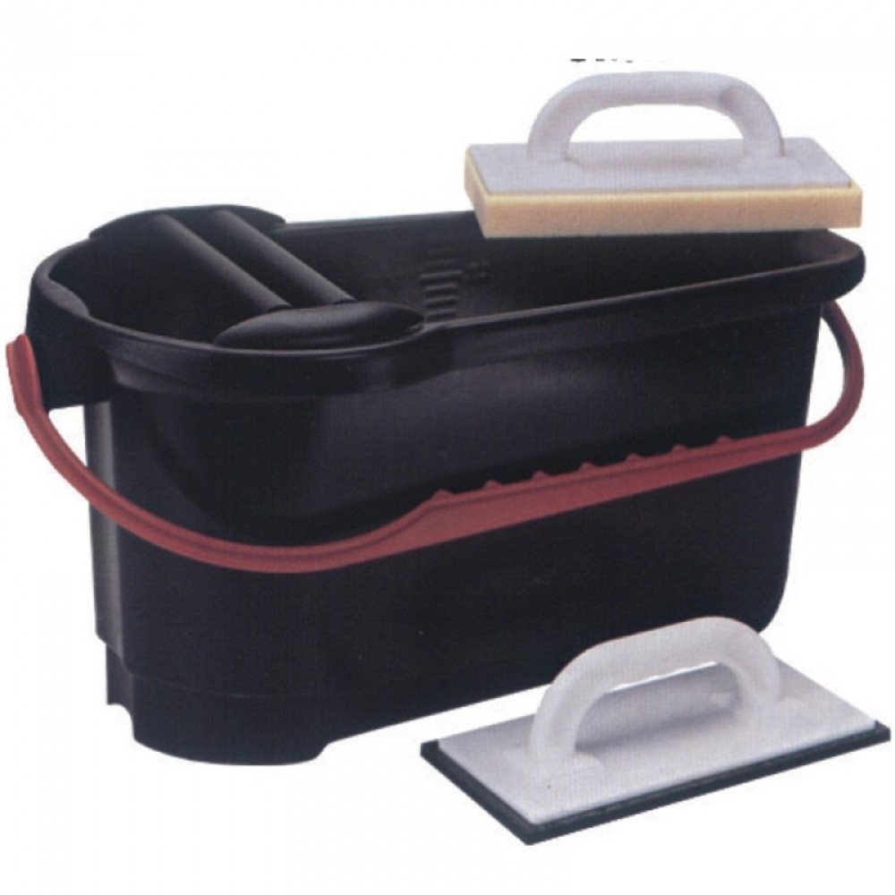 Dedra Fliesenleger-Set: 24-Liter-Wanne + 2 Profi-Kellen (1510)