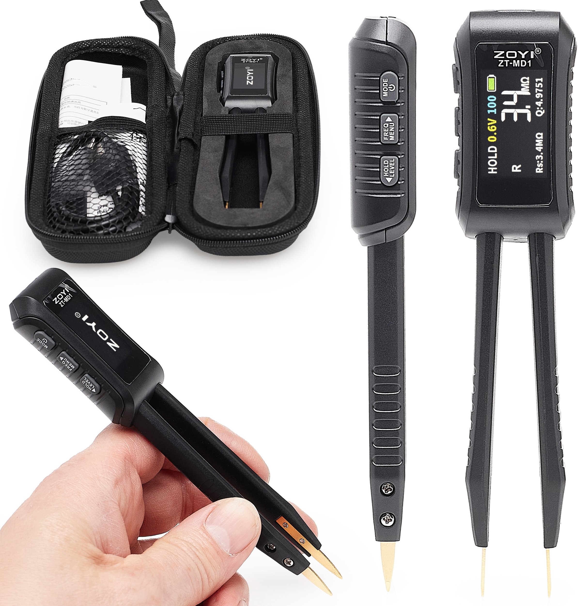Messgerät Präzisions-Messpinzette für SMD-Platinen Multimeter ZOYI ZT-MD1