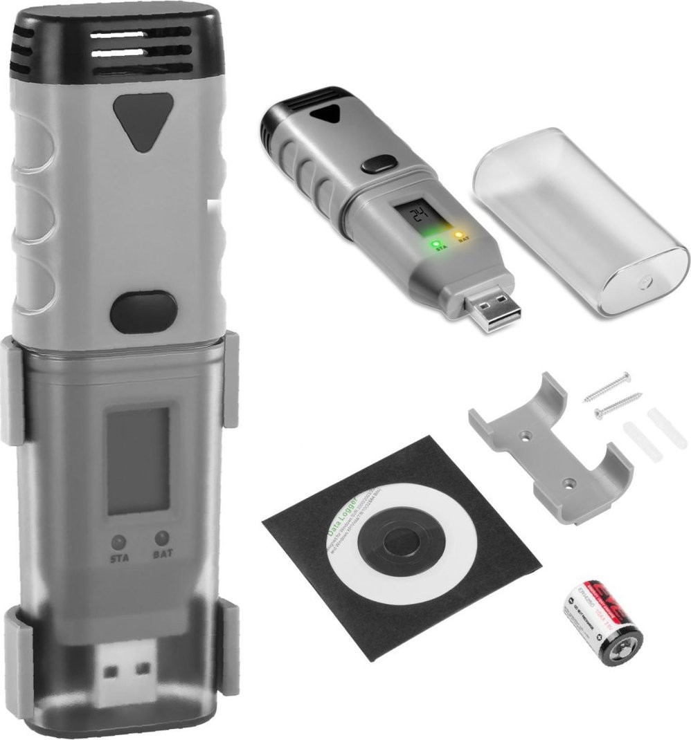 USB-Temperatur- und Feuchtigkeitslogger, Messbereich -35 bis 80 °C