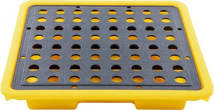 R&B Auffangwanne mit Gitterrost, Fassungsvermögen 4 l, Abmessungen 335 x 335 x 60 mm