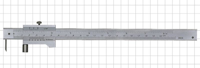 Gimex Messschieber 400, Anreißer, 0,05 mm, Stahlstift (201.154)