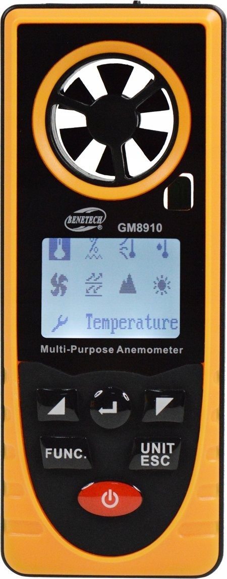 ANEMOMETER – MULTIFUNKTIONALES WINDMESSGERÄT ZUR MESSUNG VON TEMPERATUR UND WINDGESCHWINDIGKEIT