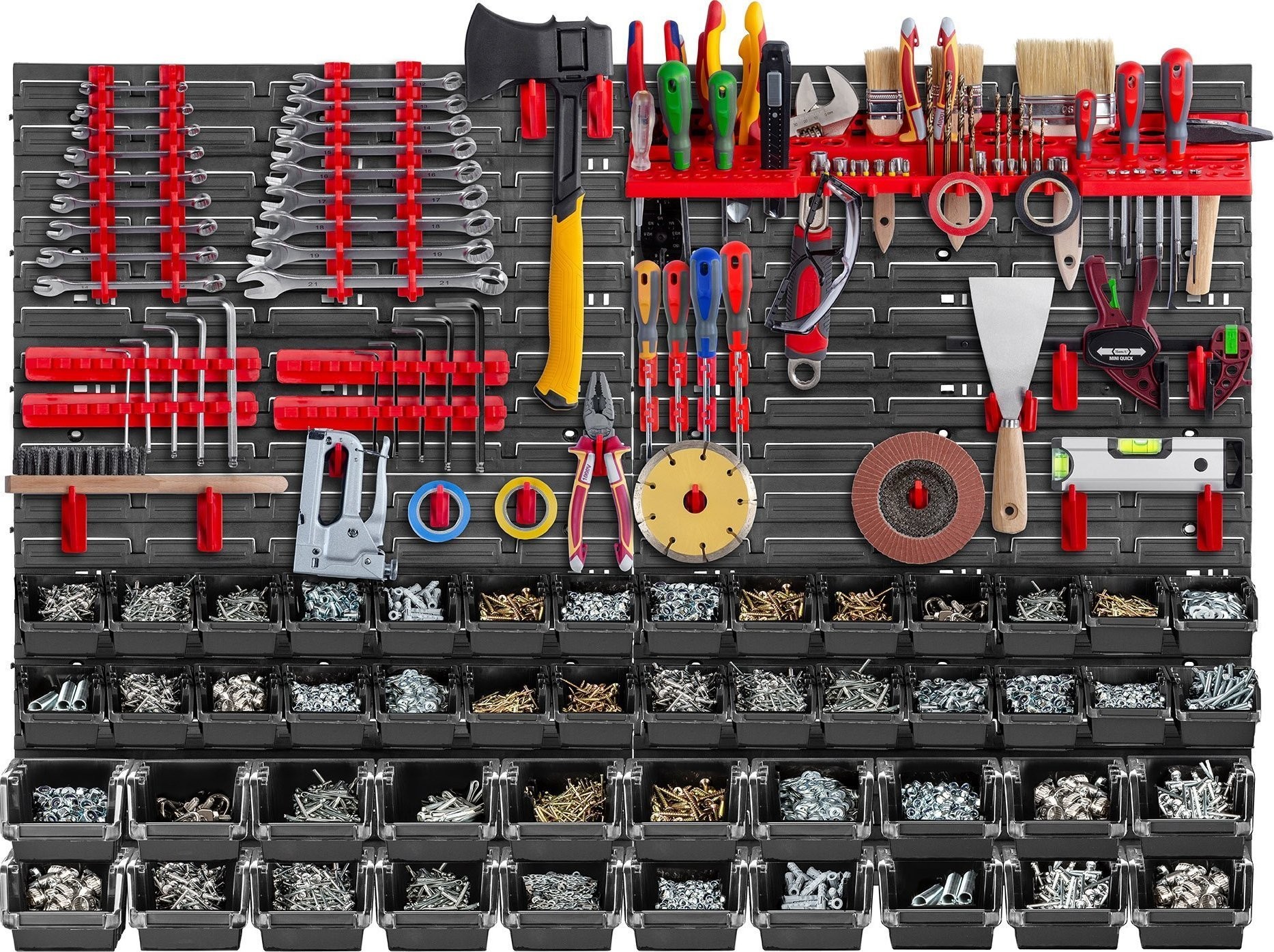 Kadax KADAX Werkzeugtafel Wand 116 x 78 cm, 89 Teile