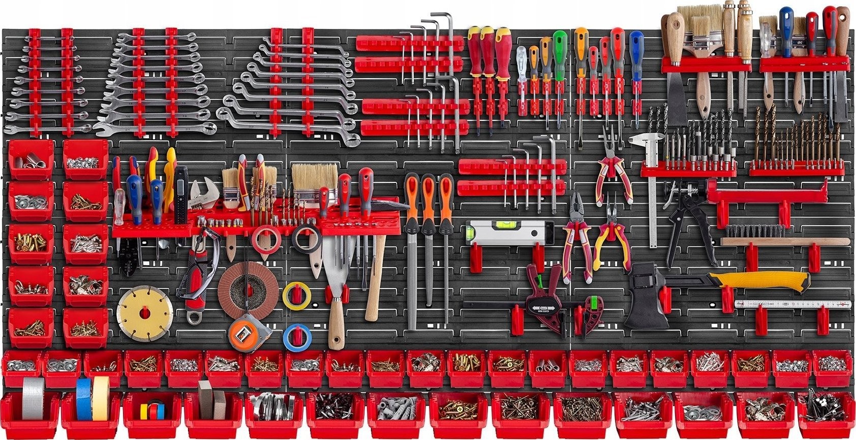 Kadax KADAX Werkzeugtafel Wand 174 x 78 cm, 110 Teile