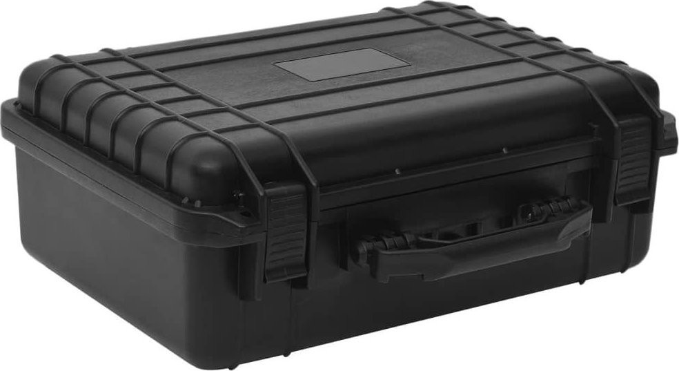 vidaXL Reisekoffer, schwarz, 47 x 36 x 18 cm, PP