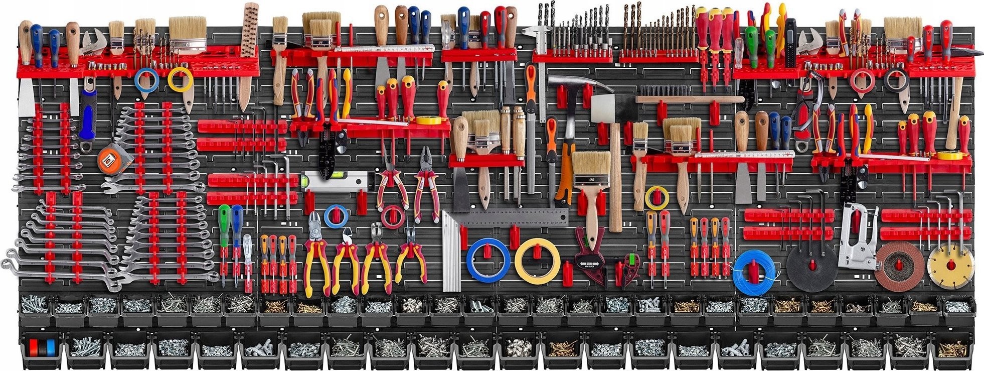Kadax KADAX Werkzeugtafel Wand 232 x 78 cm, 140 Teile