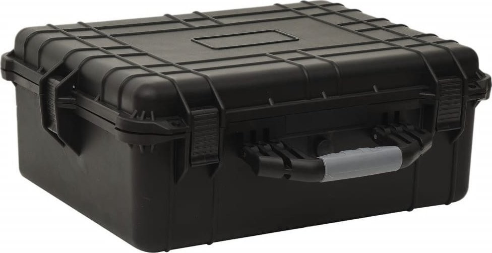 vidaXL Reisekoffer, schwarz, 55 x 43 x 21 cm, PP