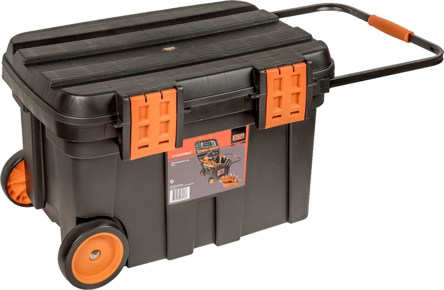 Bahco Bahco Kunststoff-Werkzeugkasten auf Rollen PTBW67 675 x 472 x 416 mm 78 l