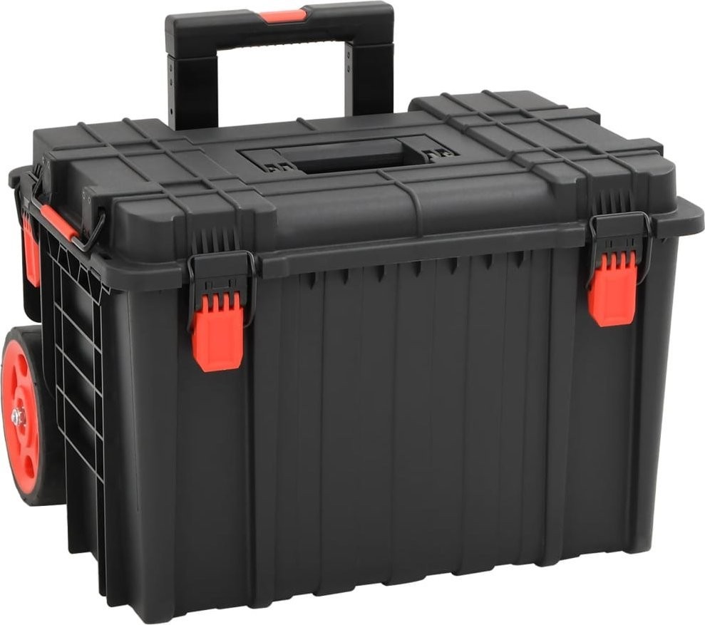 vidaXL vidaXL Werkzeugkoffer im Flugzeugdesign, schwarz, 56,5 x 45,5 x 48 cm, PP