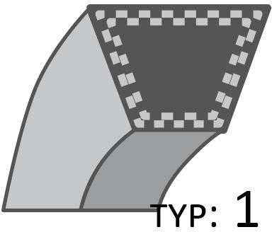 MTD-Antriebsriemen /15.8X2553/ Dbr A-7540476