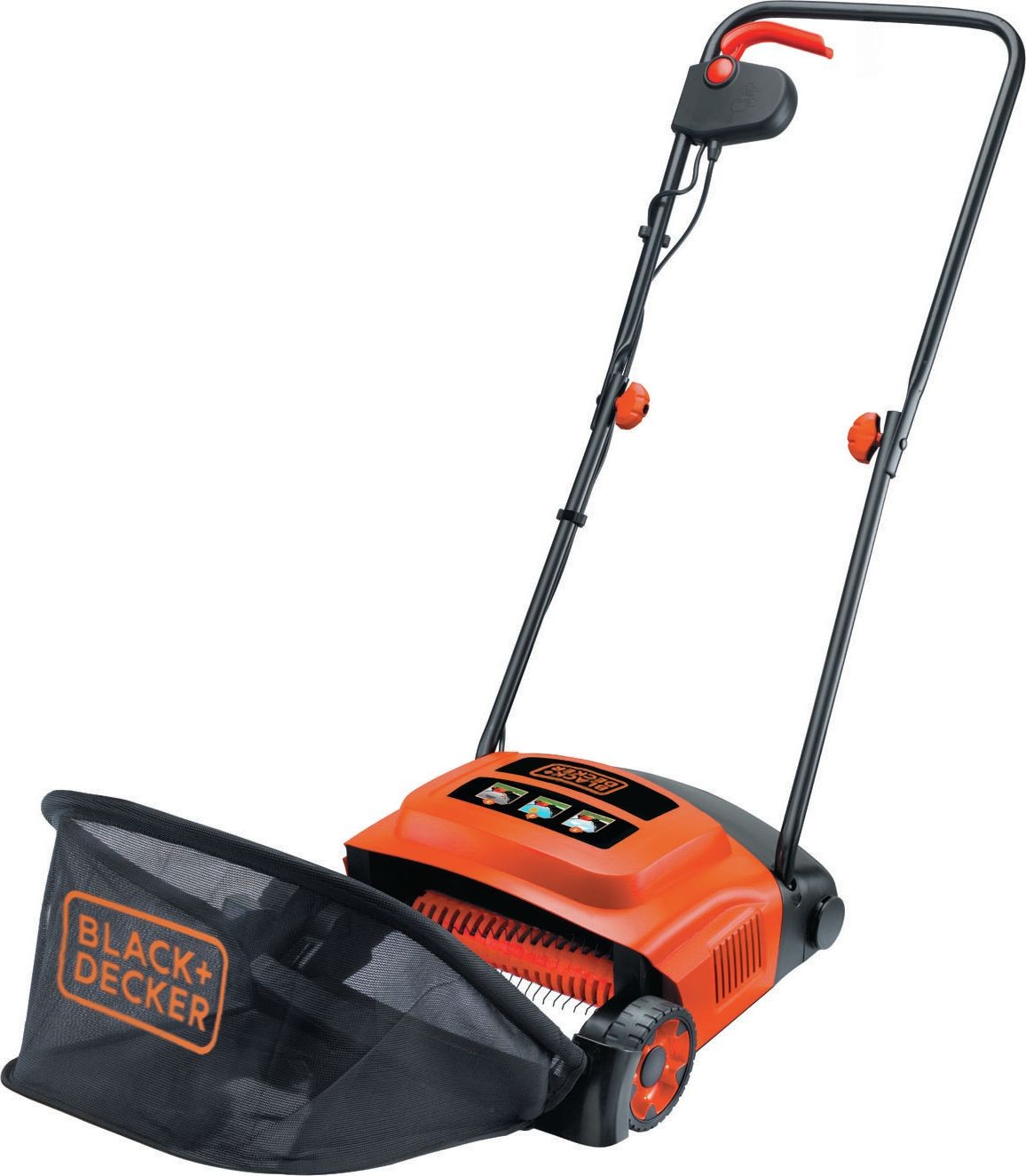 Black&Decker Rasenvertikutierer GD 300 mit 30-Liter-Behälter (GD300)