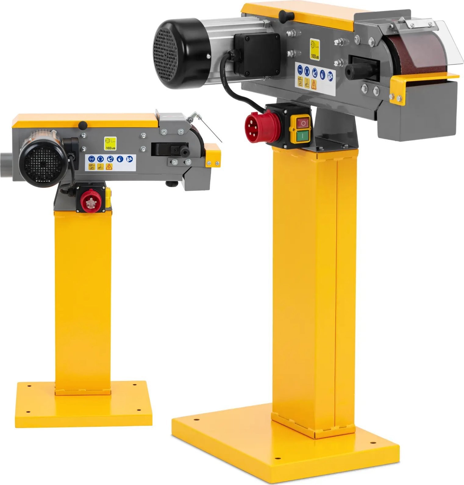 Stand-Bandschleifmaschine für Metall, 100 mm, 400 V, 1500 W Stand-Bandschleifmaschine für Metall, 100 mm, 400 V, 1500 W