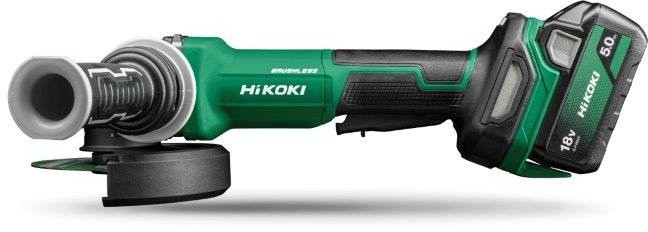 HIKOKI.Winkelschleifer.18 V, 125 mm, G1813DVF WQZ, 2 x 5,0 Ah, BL, Dead Switch, HSC