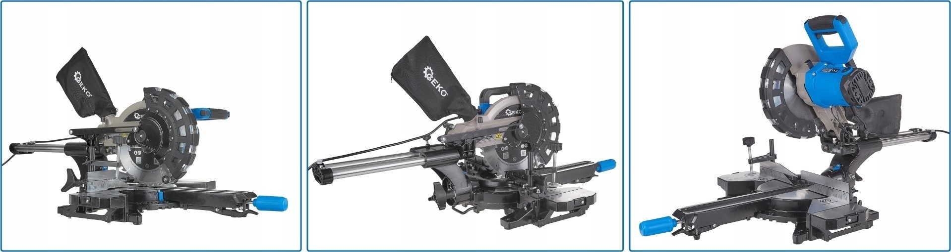 Geko-Gehrungssäge Gehrungssäge mit Vorschub 2000 W, 255 mm (1)