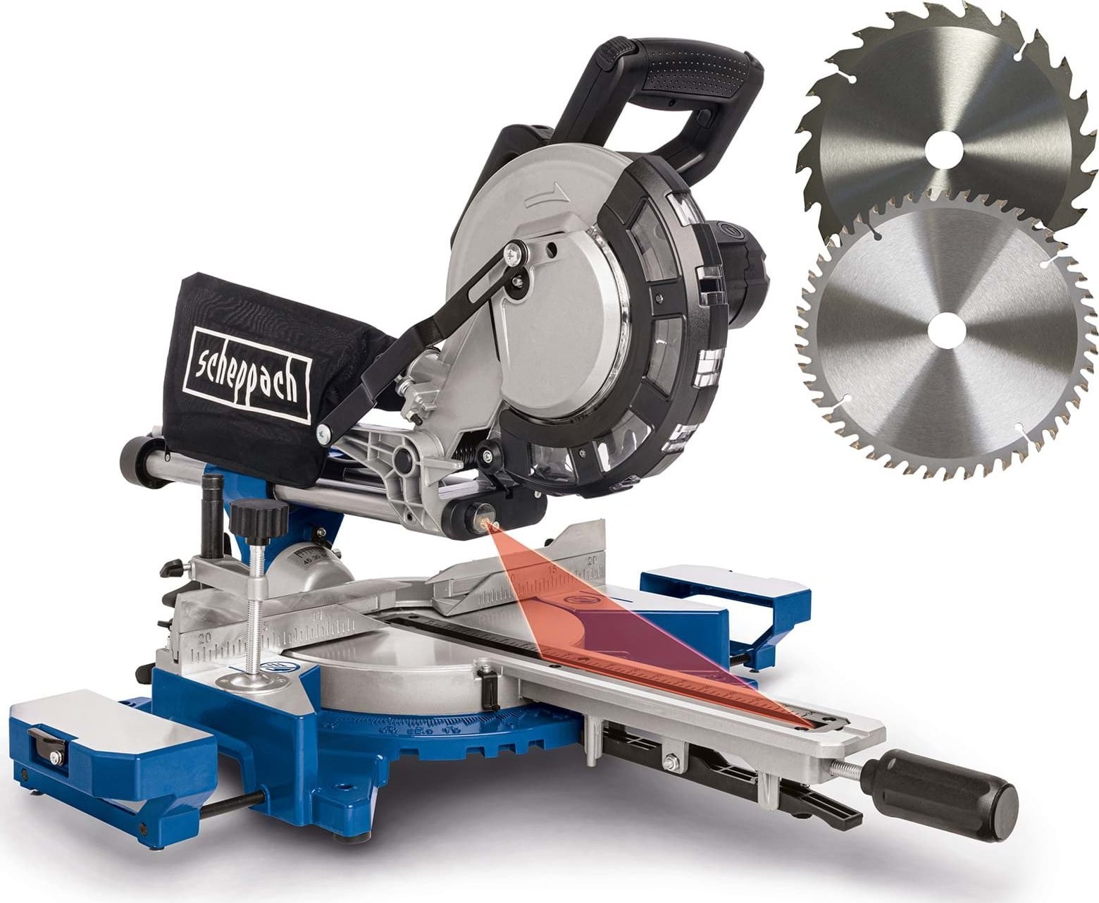 Scheppach-Gehrungssäge HM216, 2000 W, 210 mm