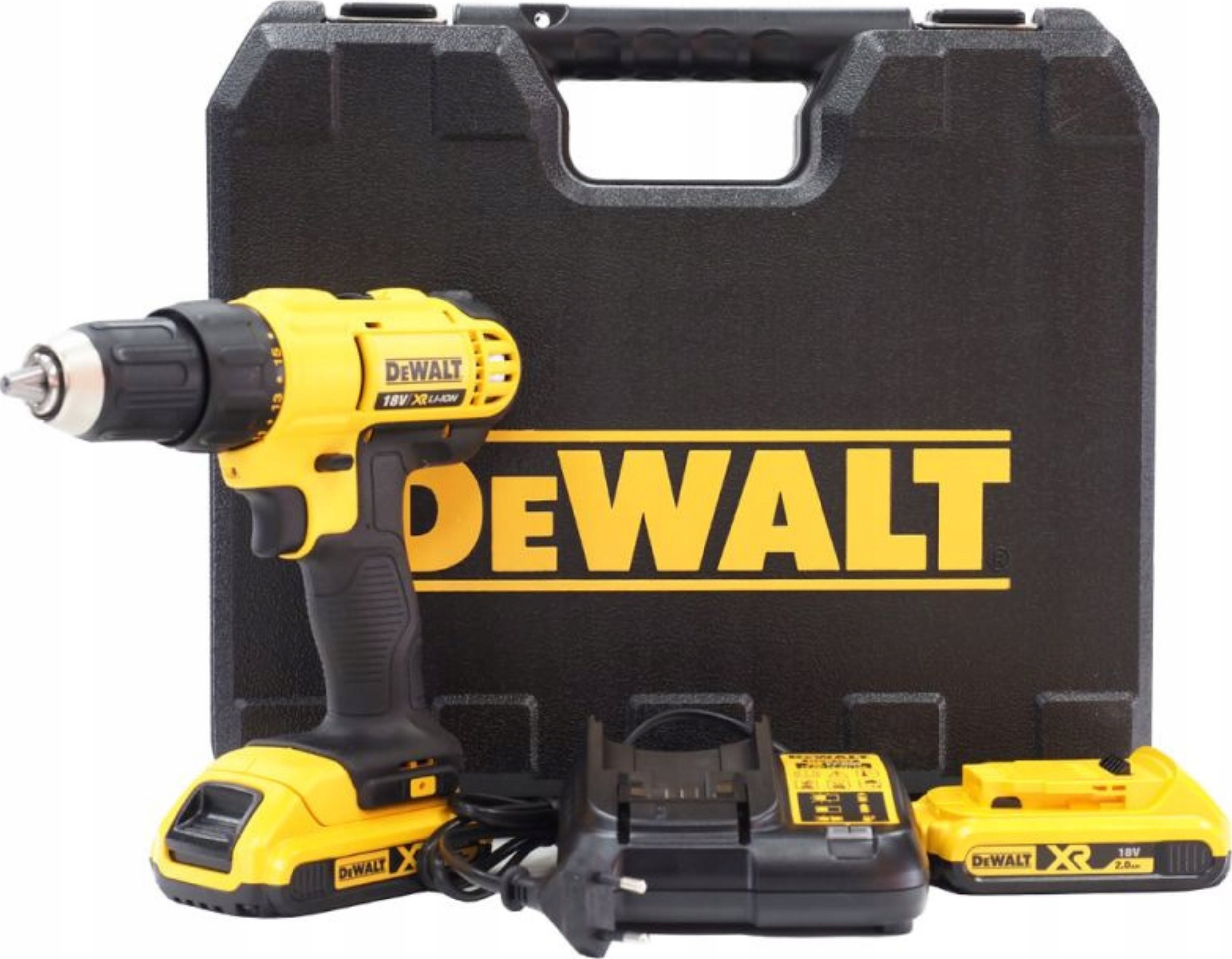 Bohrmaschine DEWALT 18-V-Akku-Bohrschrauber DCD771D2 2x2,0 Ah