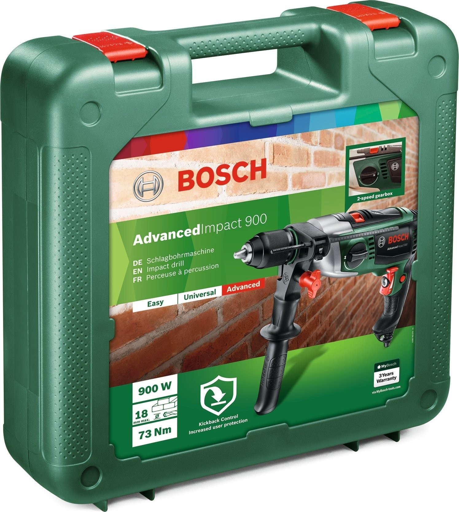 Bosch-Bohrmaschine Bosch-Schlagbohrmaschine AdvancedImpact 900 W