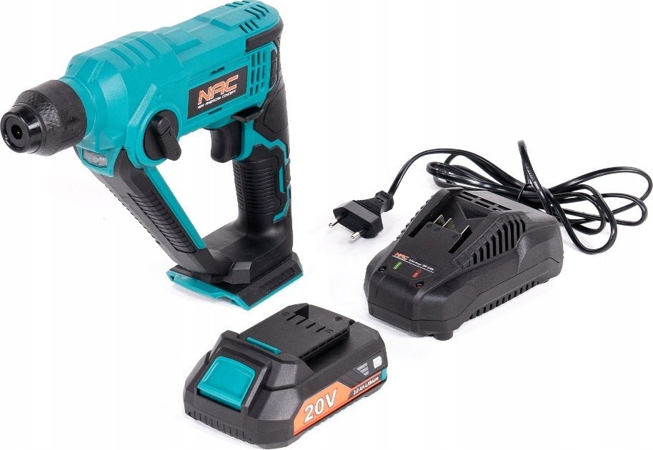 Bohrmaschine NAC Schlagbohrmaschine HE-SDS-LI-ST-20V NAC Akku + Akku 2,0 Ah + Ladegerät