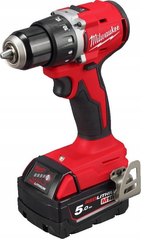 Milwaukee Akku-Bohrschrauber M18 BLDDRC-502C 18 V, 2 × 5,0 Ah Li-Ion