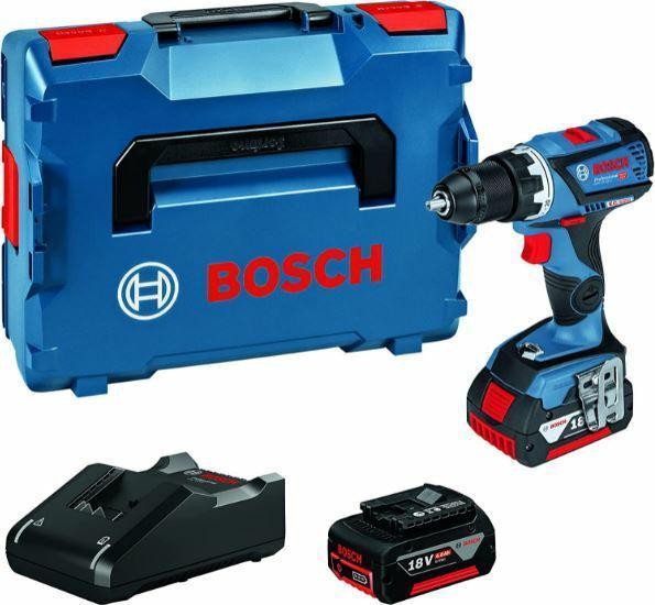 Bosch Akku-Bohrschrauber GSR 18V-60 C, 18 V, 2 x 5-Ah-Akku (06019G110D)