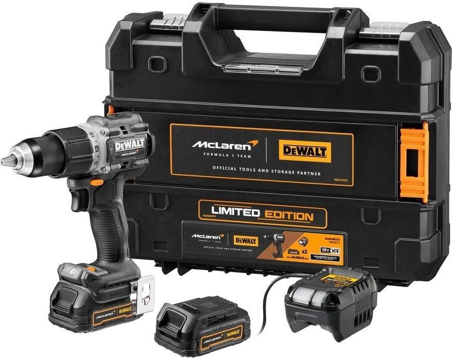 Bohrschrauber Dewalt Mclaren/DeWalt DCD85ME2GT 18 V, 2 Akkus à 1,7 Ah