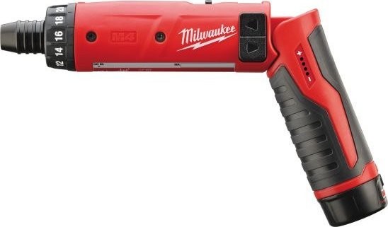 Milwaukee-Bohrschrauber MILWAUKEE SCHRAUBER 1/4" 2x2,0 Ah LI-ION M4D-202BM4C ME4933440475