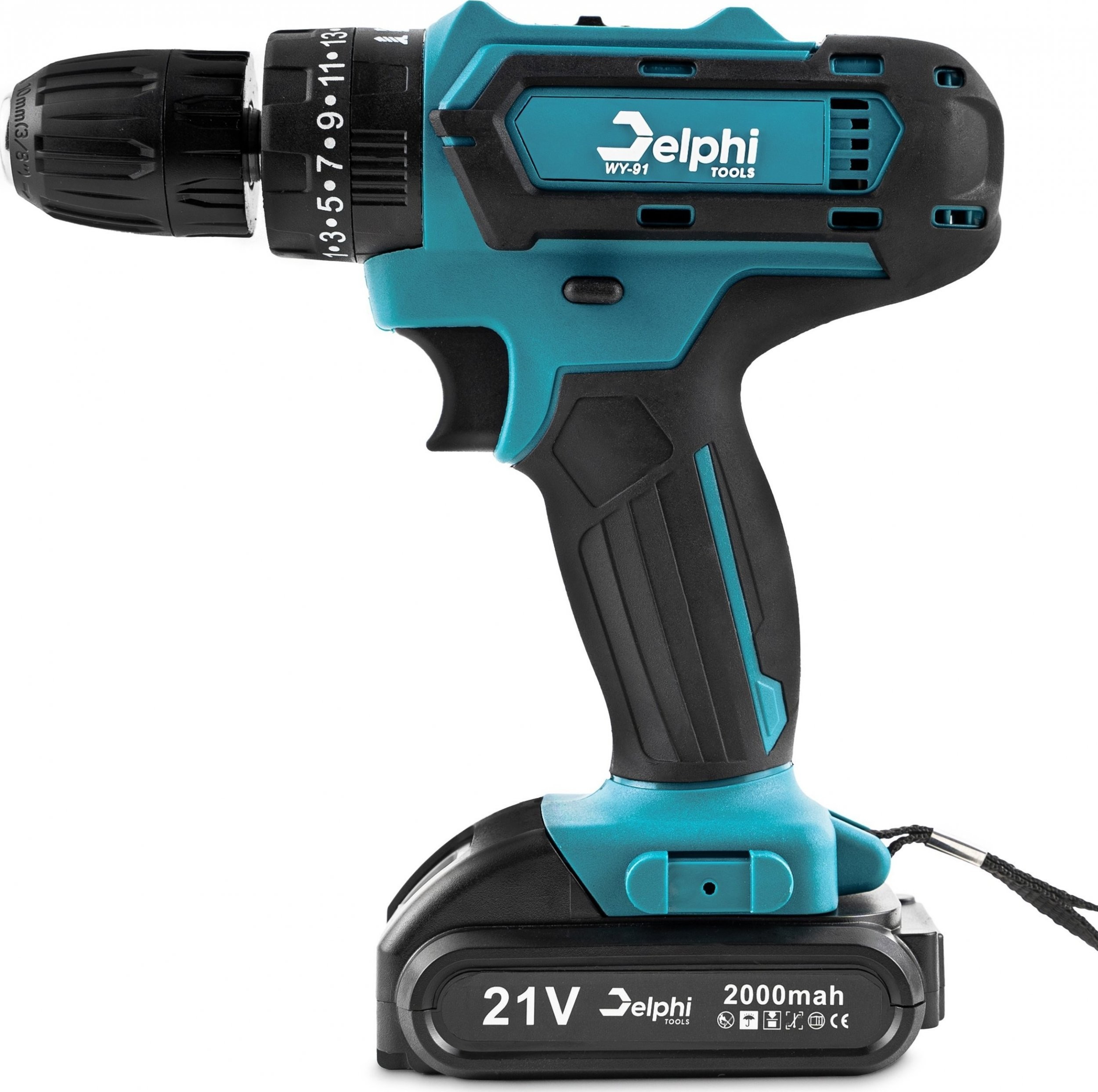 Bohrschrauber Delphi Tools 21 V, 2 x Akku 2 Ah