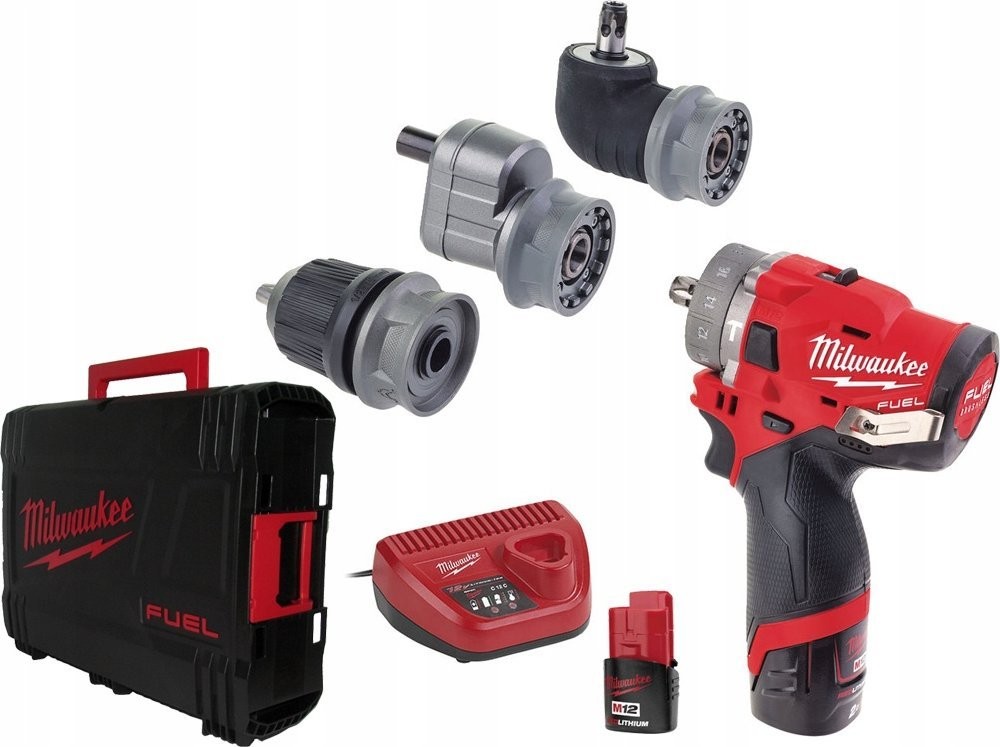 Milwaukee M12 FPDXKIT-202X Akku-Bohrschrauber, 12 V, 2 x 2-Ah-Akku