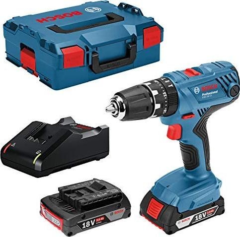 Bosch-Bohrschrauber GSB 18V-21, 18 V, 2 Akkus à 2 Ah (06019H1107)