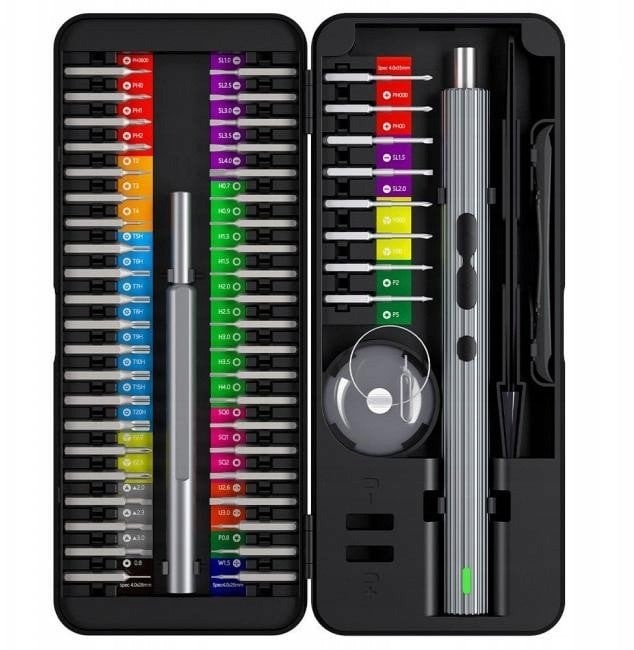 UF-TOOLS – Elektrischer Schraubendreher N20 mit austauschbaren Bits und Magnetisierer 58-in-1