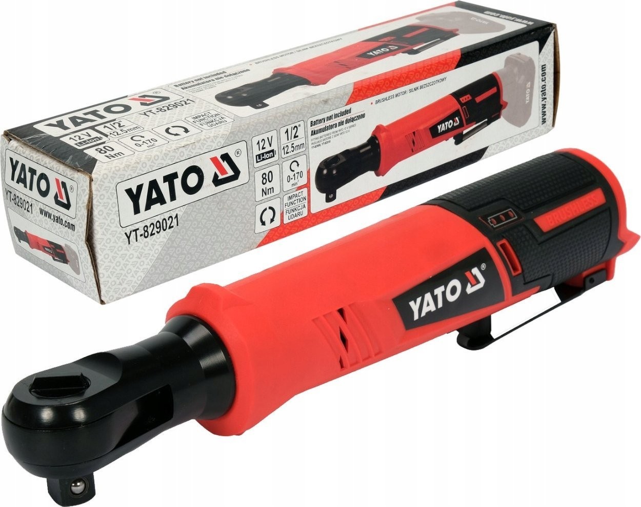 Yato YT. Ratsche 12 V, 80 Nm, 1/2"... OHNE LADEGERÄT UND AKKU