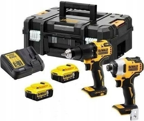 Dewalt SET: Akkuschrauber DCD708 + Schlagschrauber DCF809 18 V, 2 × 5,0 Ah