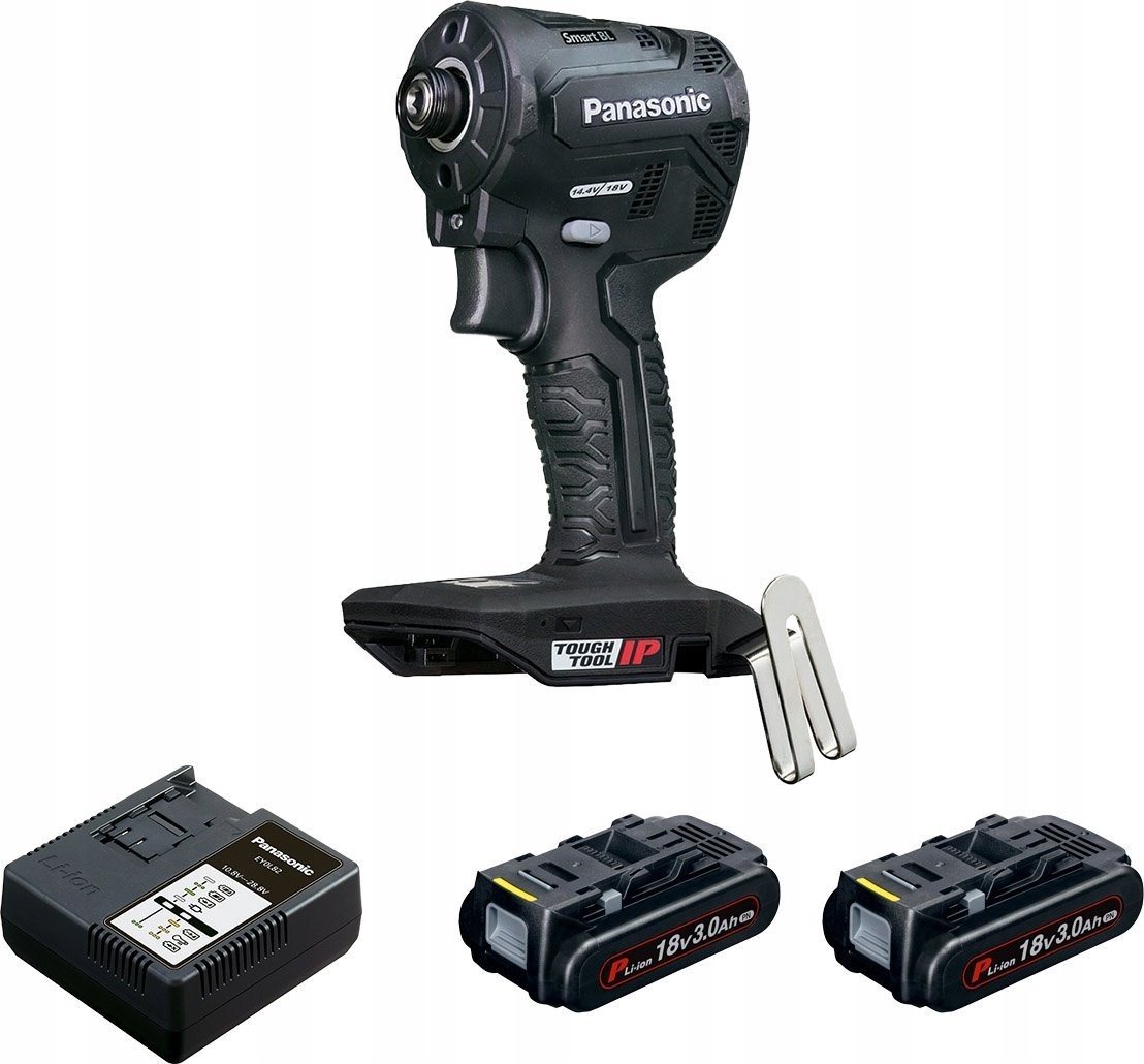 Panasonic 18-V-Schlagschrauber Panasonic EY1PD1 + Ladegerät + 2 x 18-V-Akku / 3,0 Ah + Koffer