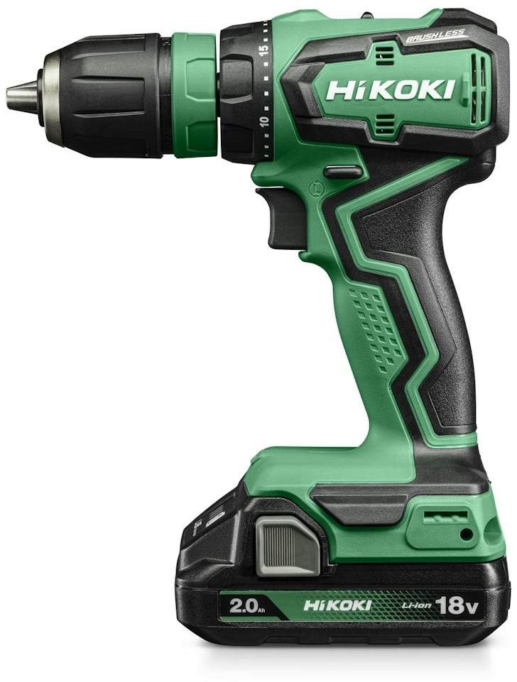 HIKOKI.SCHRAUBER 18 V   DS18DDQ WQZ 55 Nm 2x2,0 Ah BL AUSTAUSCHBARE KÖPFE HSC