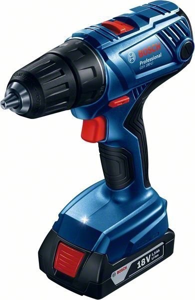 Bosch Akku-Bohrschrauber GSR 180-LI 2*2,0 Ah + Bits