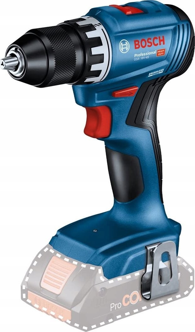 Bosch Professional Akku-Schrauber BOSCH Professional GSR, 18 V-45 SOLO, Drehmoment 21–45 Nm, 13-mm-Aufnahme