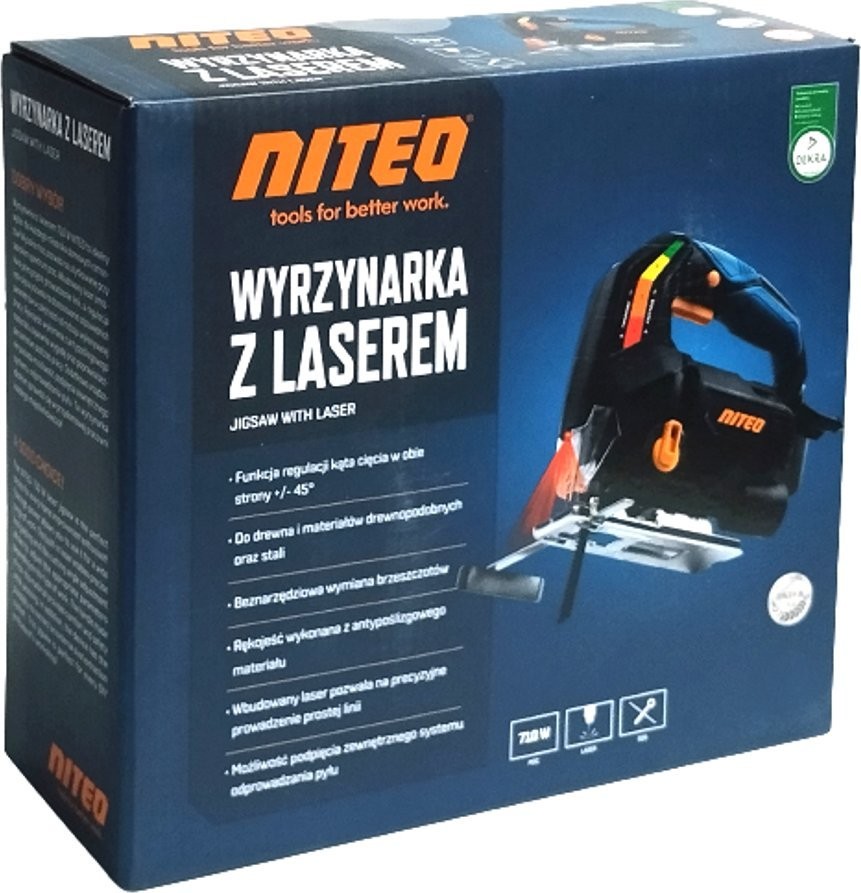 Niteo Stichsäge SDS 710 W mit Laser, Drehzahlregelung