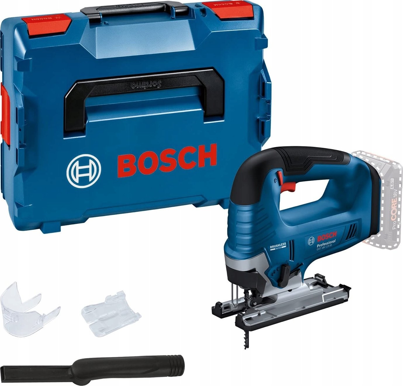 Bosch Akku-Stichsäge GST 18V-125 B Professional solo, 18 Volt (blau/schwarz, ohne Akku und Ladegerät, in L-