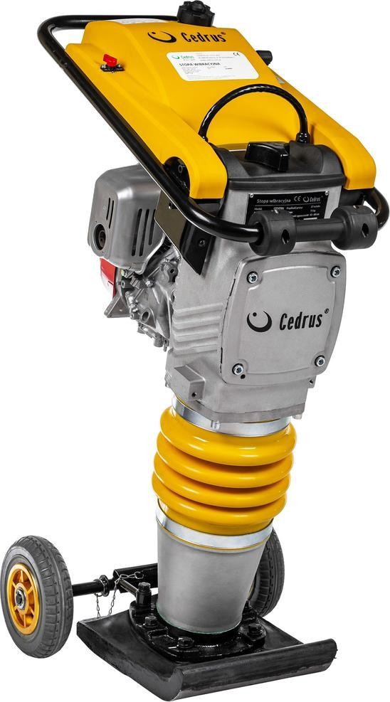 Cedrus CEDRUS ST01 STOßRAMMER FÜR BODENARBEITEN PLATTENRAMMER STOßRAMMER 75 kg + TRANSPORTROLLEN GRATIS – OFFIZIELLER VERTRIEB