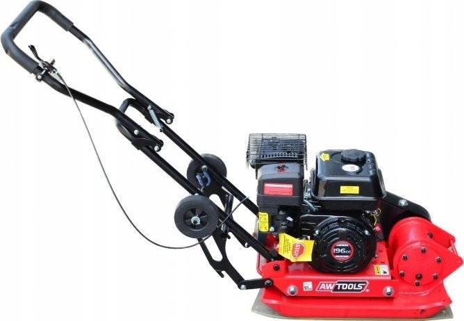 AWTools AWTOOLS Plattenverdichter ZG-90P mit Matte und Rädern, 86 kg, 6,5 km, 550 x 420 mm. AW70601