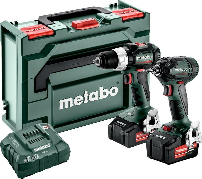 Metabo-Elektrowerkzeugset METABO.COMBO-SET 18V 2.1.18 (BS 18 LT BL + SSD 18 LTX 200 BLL) 2x5,2 Ah METABOX