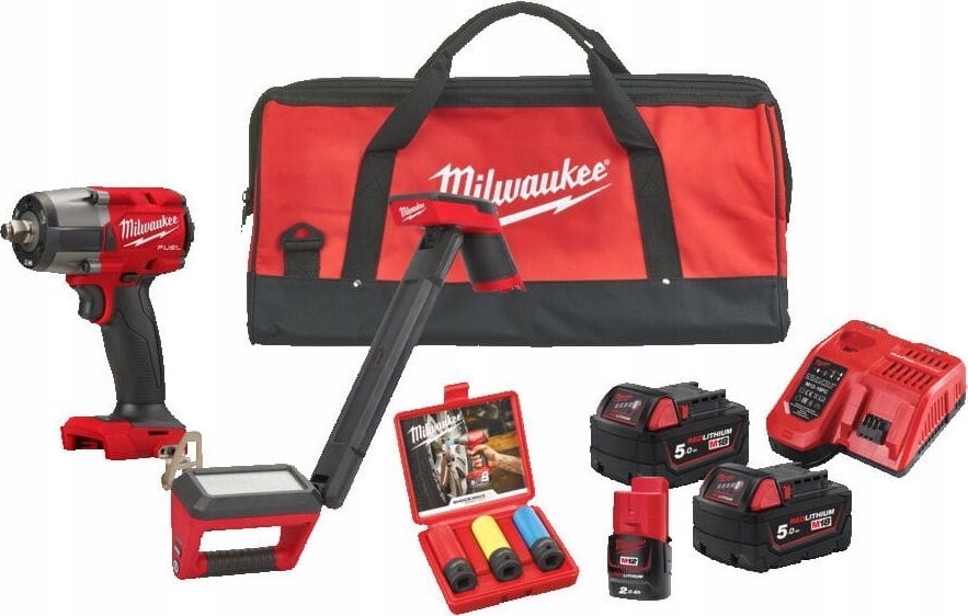 Milwaukee 7-teiliges Elektrowerkzeug-Set (M18 FPP2BH-523B)